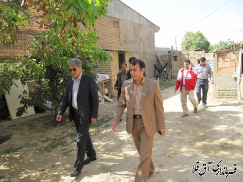 عیادت فرماندار از سالمندان شهرستان آق قلا
