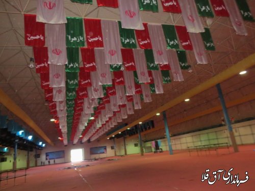 بازدید فرماندار شهرستان آق قلا از محل برگزاری اولین اجلاسیه 4 هزار شهید استان گلستان