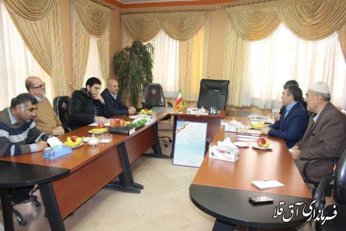 نشست مشترک فرماندار شهرستان آق قلا با سرمایه گذاران ترکیه ای