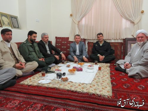 دیدار نوروزی فرماندار و اعضای شورای تامین با ائمه جمعه شهر آق قلا