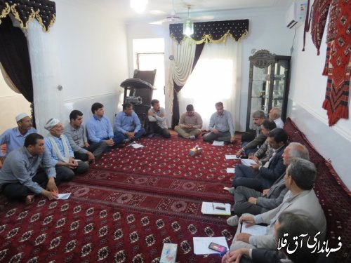 بازدید فرماندار و بررسی مسائل و مشکلات روستای یامپی بخش مرکزی شهرستان آق قلا
