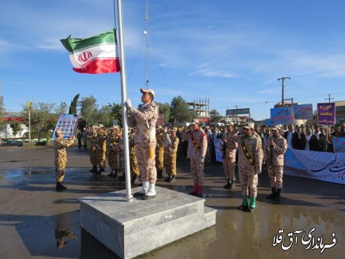 همایش شکوه ایثار و مقاومت در شهرستان آق قلا برگزار شد