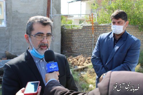 معاون هماهنگی و توسعه منطقه ای وزارت کشور وارد شهرستان آق قلا شد