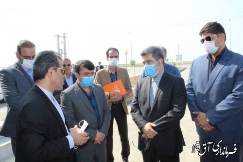 معاون هماهنگی و توسعه منطقه ای وزارت کشور وارد شهرستان آق قلا شد
