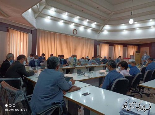 جلسه توجیهی نمایندگان فرماندار انتخابات 1400 شهرستان آق قلا برگزار شد