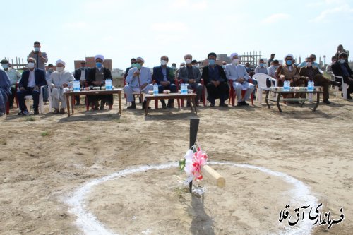 مراسم کلنگ زنی ساختمان ستاد انتظامی شهرستان آق قلا برگزار شد