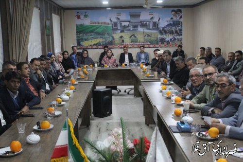 آیین تودیع و معارفه  رییس اداره ورزش و جوانان برگزار شد 