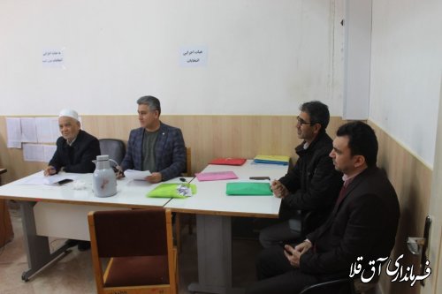 فرماندار جهت عرض خدا قوت  از عوامل اجرایی ستاد انتخابات بازدید به عمل آورد .