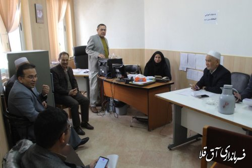 فرماندار جهت عرض خدا قوت  از عوامل اجرایی ستاد انتخابات بازدید به عمل آورد .