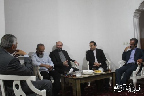 دیدار عیدانه  معاون سیاسی استاندار و فرماندار  با  امان زاده   نماینده مجلس