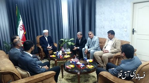 بازدید کمال آخوند غراوی  نماینده محترم خبرگان رهبری از ستاد انتخابات آق قلا 