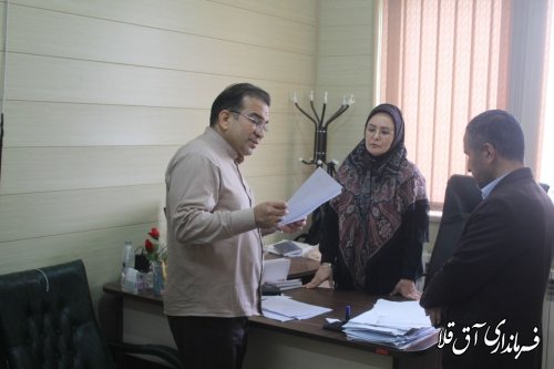 عرض خدا قوت  فرماندار  و رییس دادگستری به اعضاء  کمیته های ستاد انتخابات