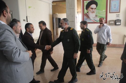 بازدید جانشین سپاه نینوای استان  از ستاد انتخابات فرمانداری آق قلا 