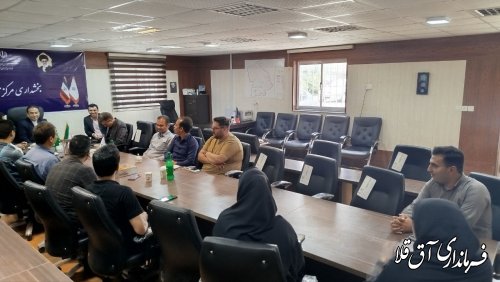 حضور فرماندار در بخشداری جهت تبریک روز شهرداری و دهیاریها 