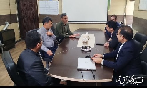 دیدار فرماندار با اعضای شهرداری آق قلا