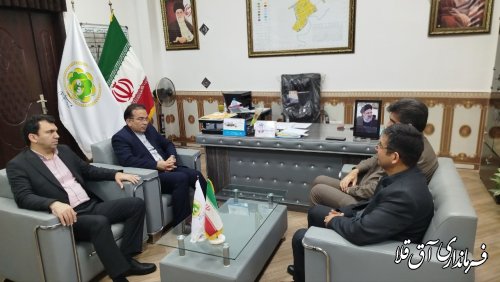 دیدار هاشمی فرماندار با شهردار انبار الوم 