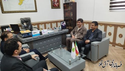دیدار هاشمی فرماندار با شهردار انبار الوم 