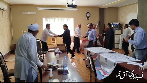 بازدید فرماندار از ستاد انتخابات  بخشداری انبارالوم 