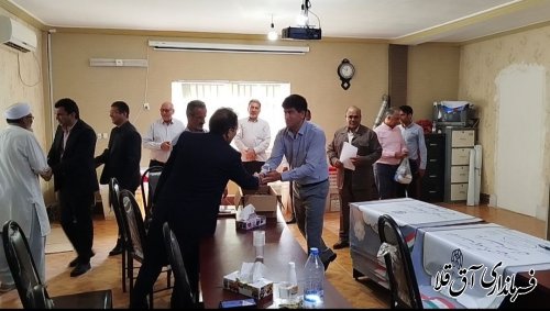 بازدید فرماندار از ستاد انتخابات  بخشداری انبارالوم 