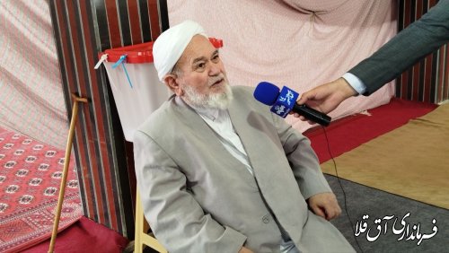 بازدید اعضای شورای تامین و روحانیت معزز از  صندوق  شعبه اخذ رای شماره 3
