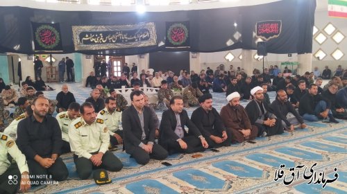 «برگزاری مراسم روز هشتم محرم در یادمان شهدای  گمنام آق قلا  »
