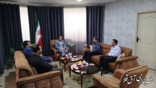 دیدار فرماندار با معاون محترم مدیرکل منابع طبیعی استان گلستان .