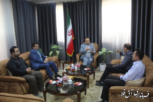 دیدار فرماندار با معاون محترم مدیرکل منابع طبیعی استان گلستان .