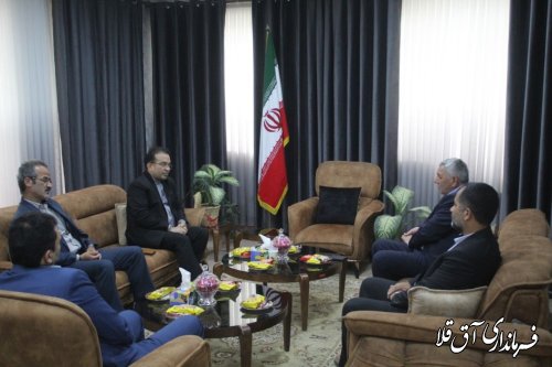 دیدار جناب آقای امان زاده نماینده مردم شریف گرگان و آق قلا با فرماندار.